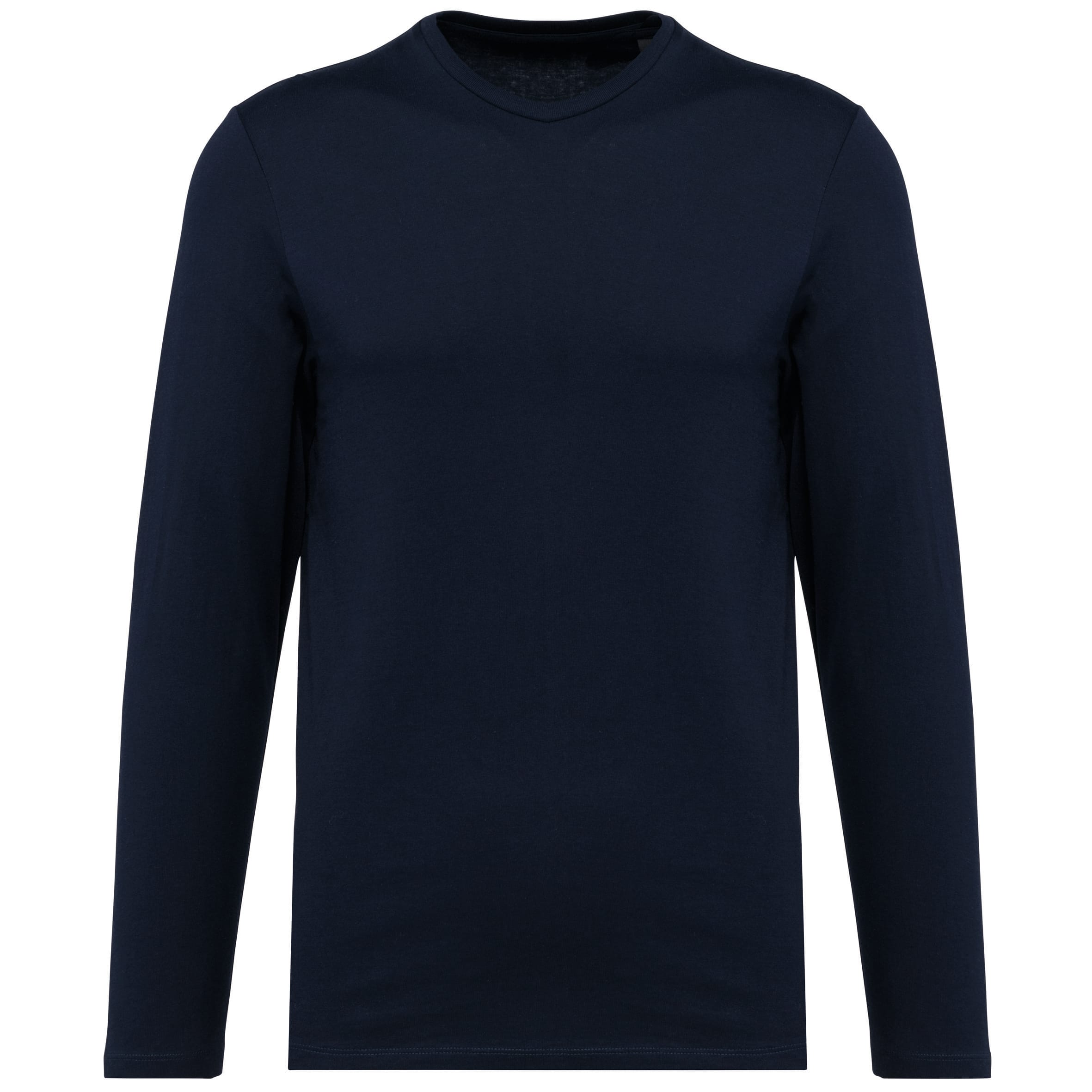 Kariban Supima® heren-T-shirt ronde hals lange mouwen bedrukken - Afbeelding 2