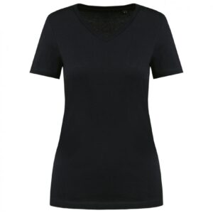 Kariban Supima® dames-T-shirt V-hals korte mouwen bedrukken