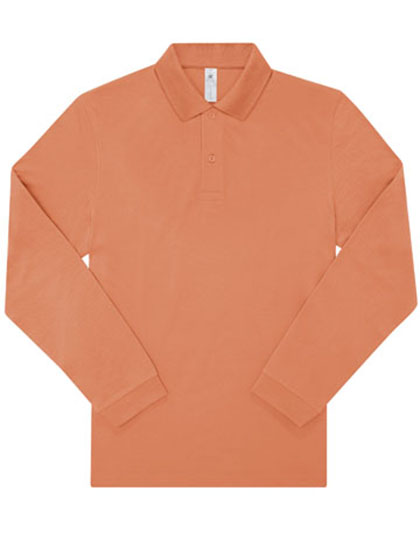 B&C MY POLO 210 Heren lange mouwen bedrukken - Afbeelding 2