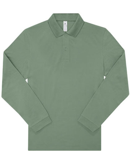 B&C MY POLO 210 Heren lange mouwen bedrukken - Afbeelding 3