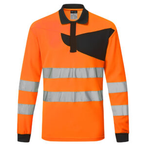 Portwest PW2 Hi-Vis Poloshirt L/M bedrukken