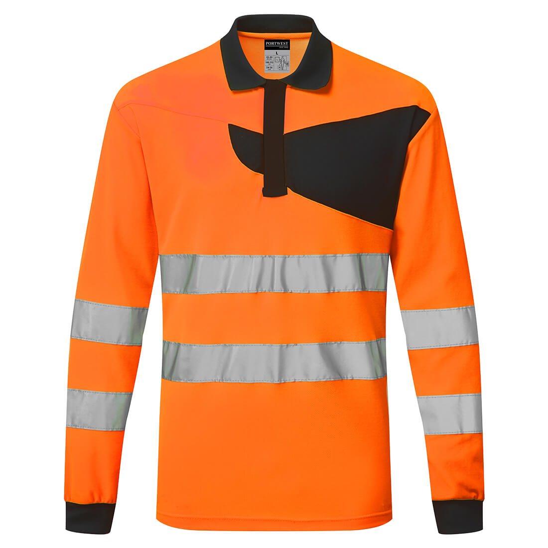 Portwest PW2 Hi-Vis Poloshirt L/M bedrukken