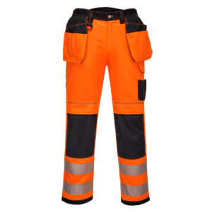 Portwest PW3 Hi-Vis Stretch Broek met Holsterzakken bedrukken