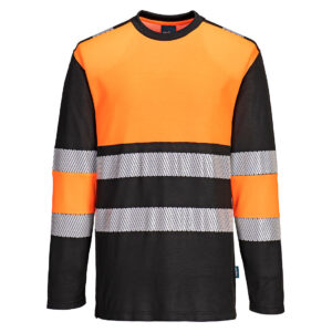 Portwest PW3 Hi-Vis T-Shirt lange mouw klasse 1 bedrukken