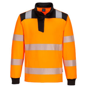 Portwest PW3 Hi-Vis Sweatshirt met 1/4 rits bedrukken
