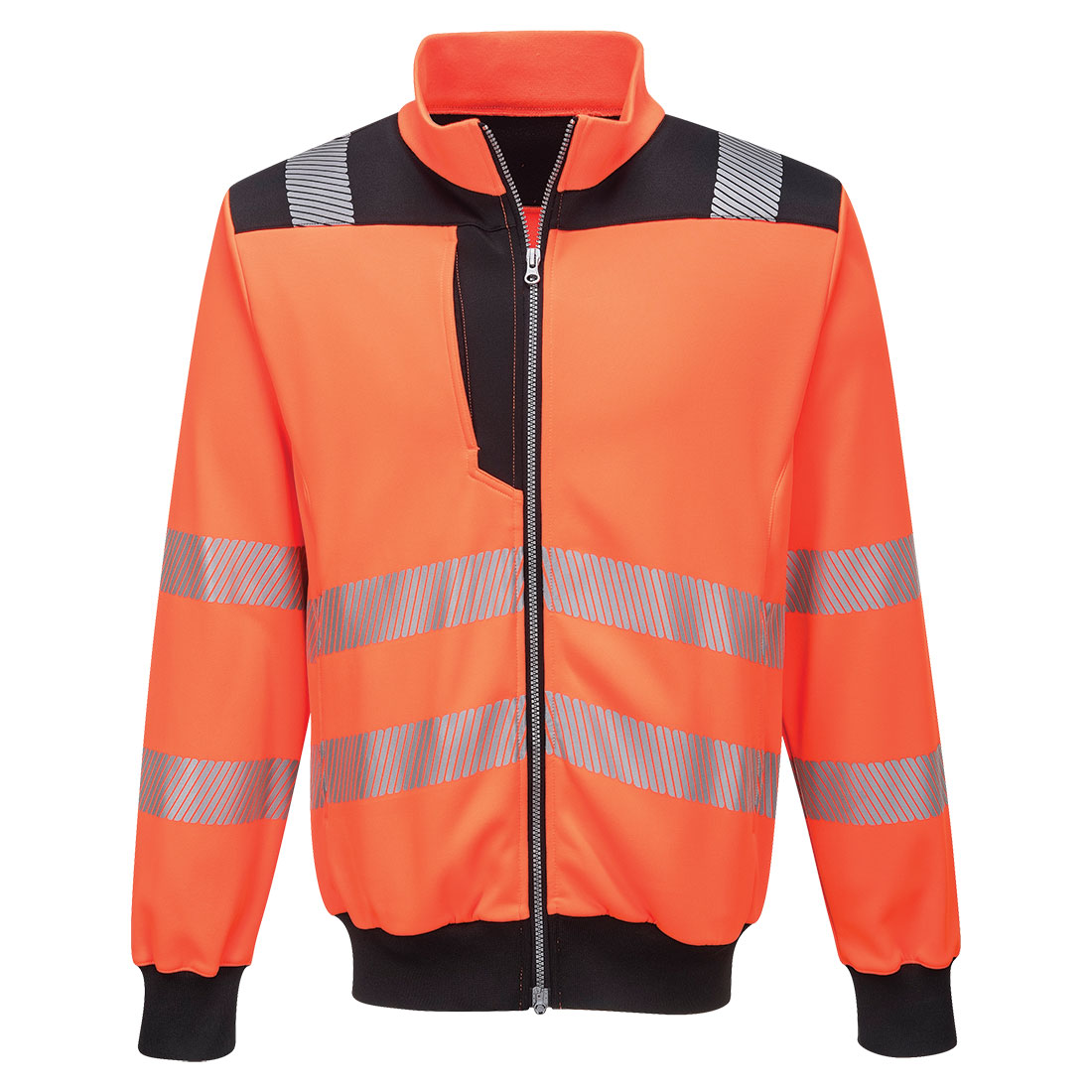 Portwest PW3 Hi-Vis sweatshirt met rits bedrukken