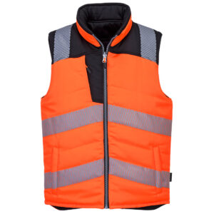 Portwest PW3 Hoge zichtbaarheid Bodywarmer, 2 zijde draagbaar bedrukken