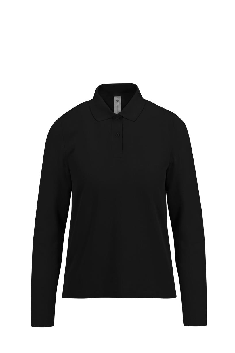 B&C MY POLO 210 Dames lange mouwen bedrukken - Afbeelding 4