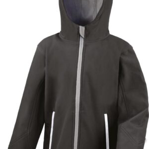Result Kids Tx Performance Hooded Softshell Jacket bedrukken
