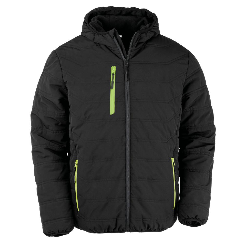 Result Gewatteerd gerecycleerd jasje black compass bedrukken - Afbeelding 3