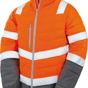 Result Soft padded Safety Jacket bedrukken