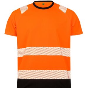 Result Gerecycled veiligheids-T-shirt bedrukken