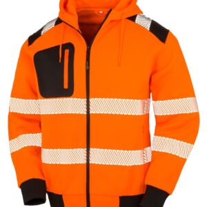 Result Gerecyclede veiligheidssweater met capuchon bedrukken