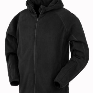 Result Jasje met capuchon in gerecyclede microfleece bedrukken