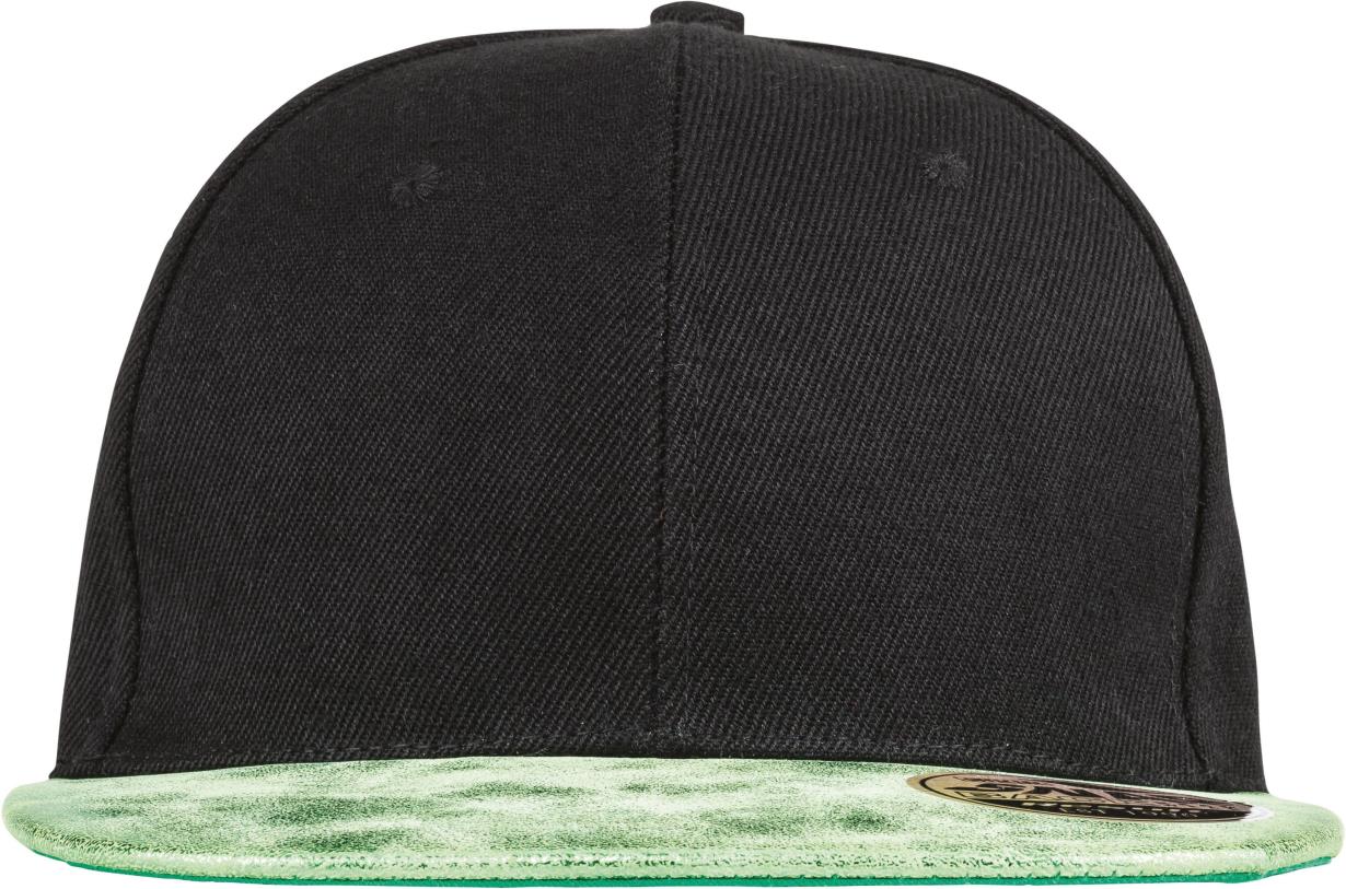 Result Bronx Glitter Flat Peak Snapback Cap bedrukken - Afbeelding 2