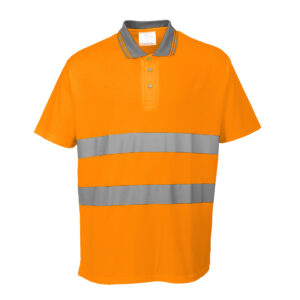 Portwest Hi-Vis Katoen Comfort Poloshirt K/M bedrukken