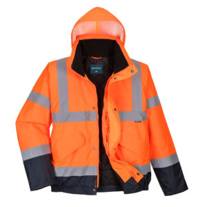 Portwest Hi-Vis tweekleuren bomberjack bedrukken