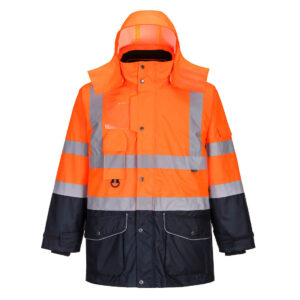 Portwest Hi-Vis 7-in-1 Contrast Traffic Jack bedrukken