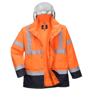 Portwest Hi-Vis 4-in-1 Contrast Traffic Jack bedrukken