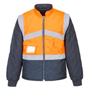Portwest Hi-Vis ademend 2-in-1 contrast omkeerbaar jack bedrukken