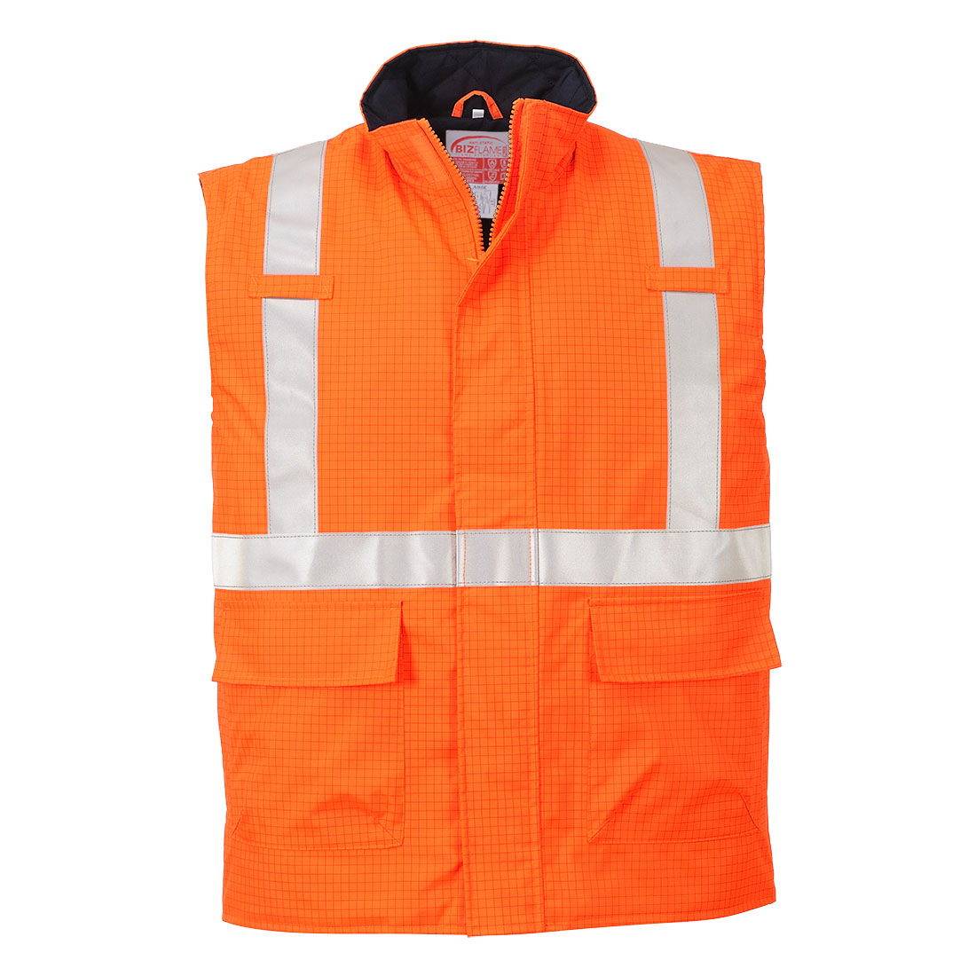 Portwest Bizflame Regen Hi-Vis Antistatische FR Bodywarmer bedrukken