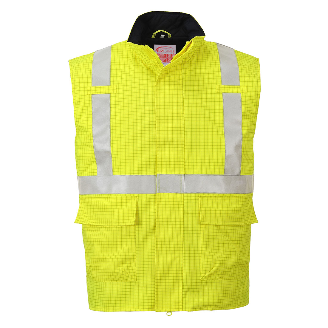 Portwest Bizflame Regen Hi-Vis Antistatische FR Bodywarmer bedrukken - Afbeelding 2