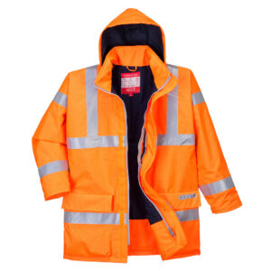 Portwest Bizflame Regen Hi-Vis Ademende en Antistatisch FR Jack bedrukken