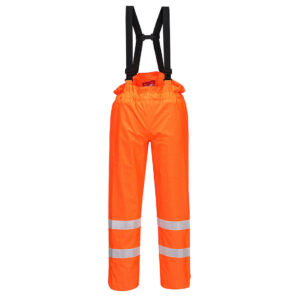 Portwest Bizflame Regen Ongevoerd - Hi-Vis Antistatische FR Broek bedrukken