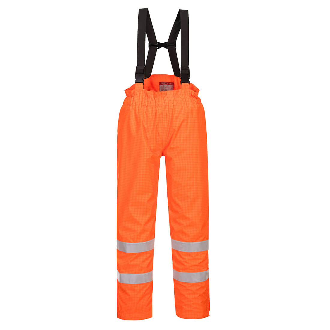 Portwest Bizflame Gevoerde Regenbroek Hi-Vis Antistatisch FR bedrukken