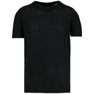 Spasso Linnen heren-t-shirt ronde hals kraag bedrukken