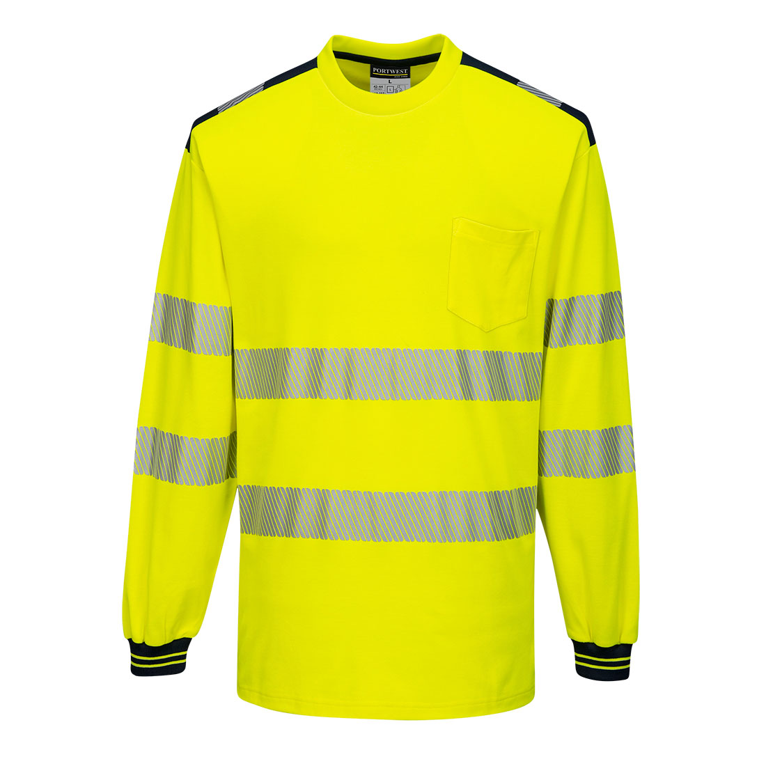 Portwest PW3 Hi-Vis T-shirt met lange mouw bedrukken - Afbeelding 3