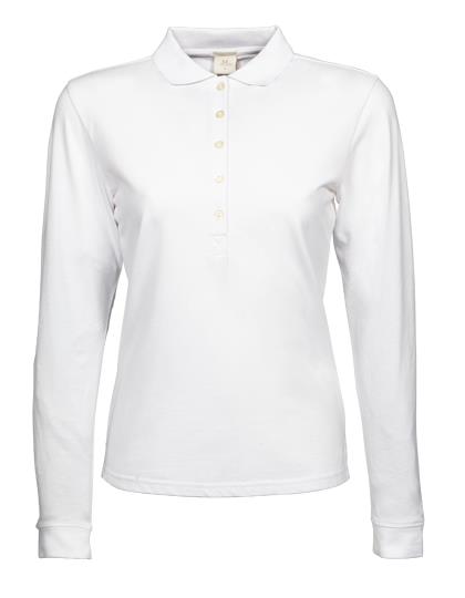 Tee Jays Women´s Luxury Stretch Long Sleeve Polo bedrukken - Afbeelding 3