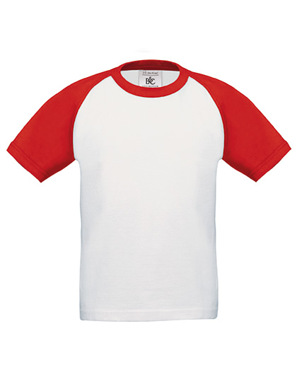 B&C Kids´ T-Shirt Base-Ball bedrukken - Afbeelding 2