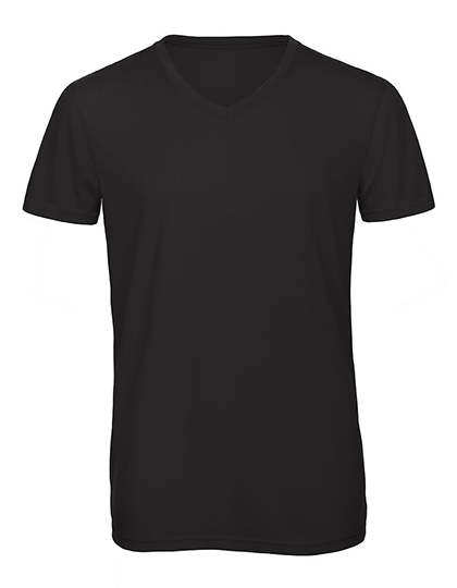 B&C Men´s V-Neck Triblend T-Shirt bedrukken