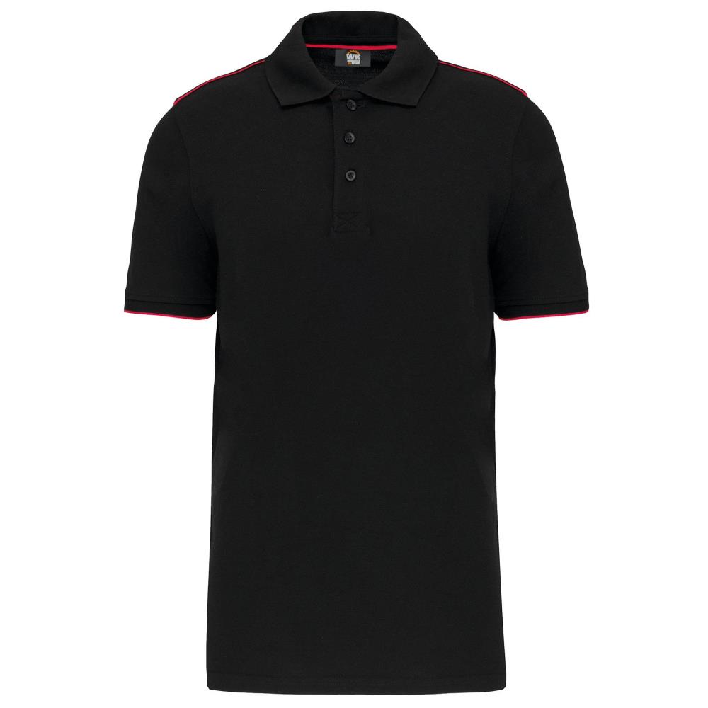 WK Designed To Work Contrasterende polo DayToDay korte mouwen bedrukken - Afbeelding 3