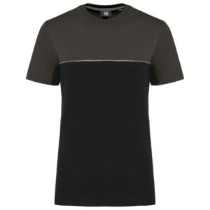 WK Designed To Work Ecologisch en tweekleurig uniseks T-shirt met korte mouwen bedrukken