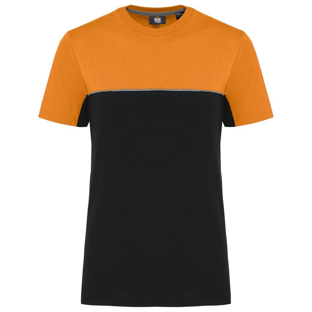 WK Designed To Work Ecologisch en tweekleurig uniseks T-shirt met korte mouwen bedrukken - Afbeelding 3