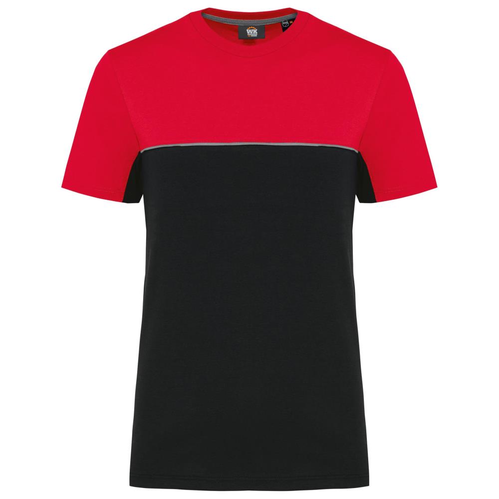 WK Designed To Work Ecologisch en tweekleurig uniseks T-shirt met korte mouwen bedrukken - Afbeelding 4