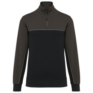 WK Designed To Work Ecologische uniseks sweater met ritskraag bedrukken
