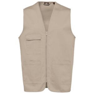 WK Designed To Work Unisex gilet in polykatoen met veel zakken bedrukken