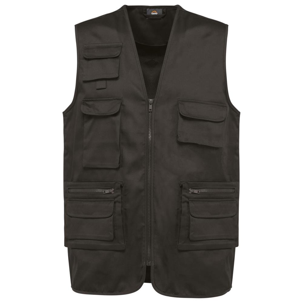 WK Designed To Work Gevoerd unisex gilet in polykatoen met veel zakken bedrukken - Afbeelding 4