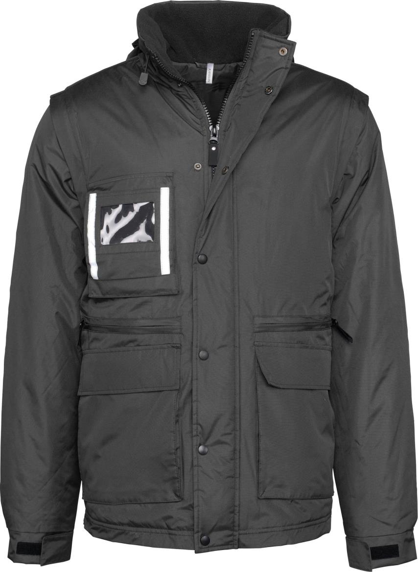 WK Designed To Work Workwear Parka Met Afritsbare Mouwen bedrukken