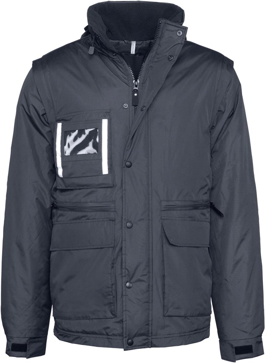 WK Designed To Work Workwear Parka Met Afritsbare Mouwen bedrukken - Afbeelding 2