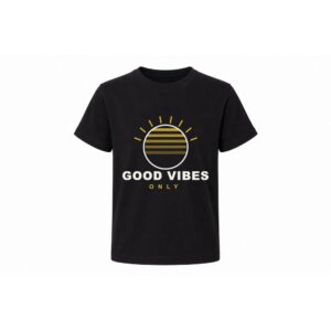 Good Vibes Kinder T-shirt — positieve vibe