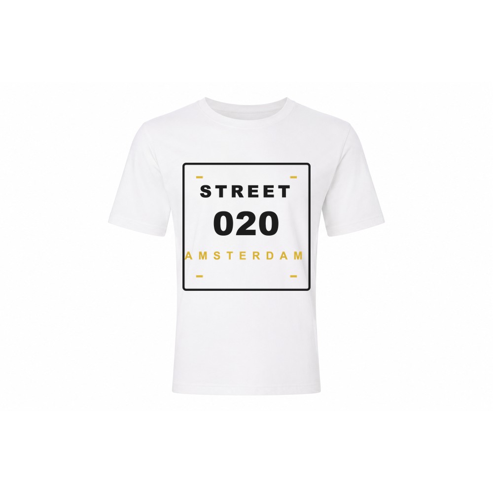 Street 020 Amsterdam T-shirt — streetwear-design - Afbeelding 2