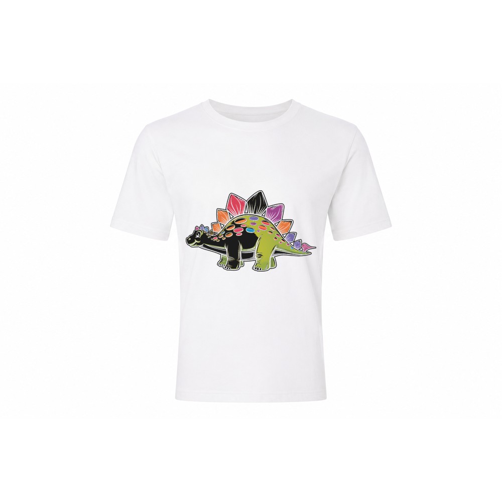 Kids Tee — Stegosaurus Rainbow - Afbeelding 2
