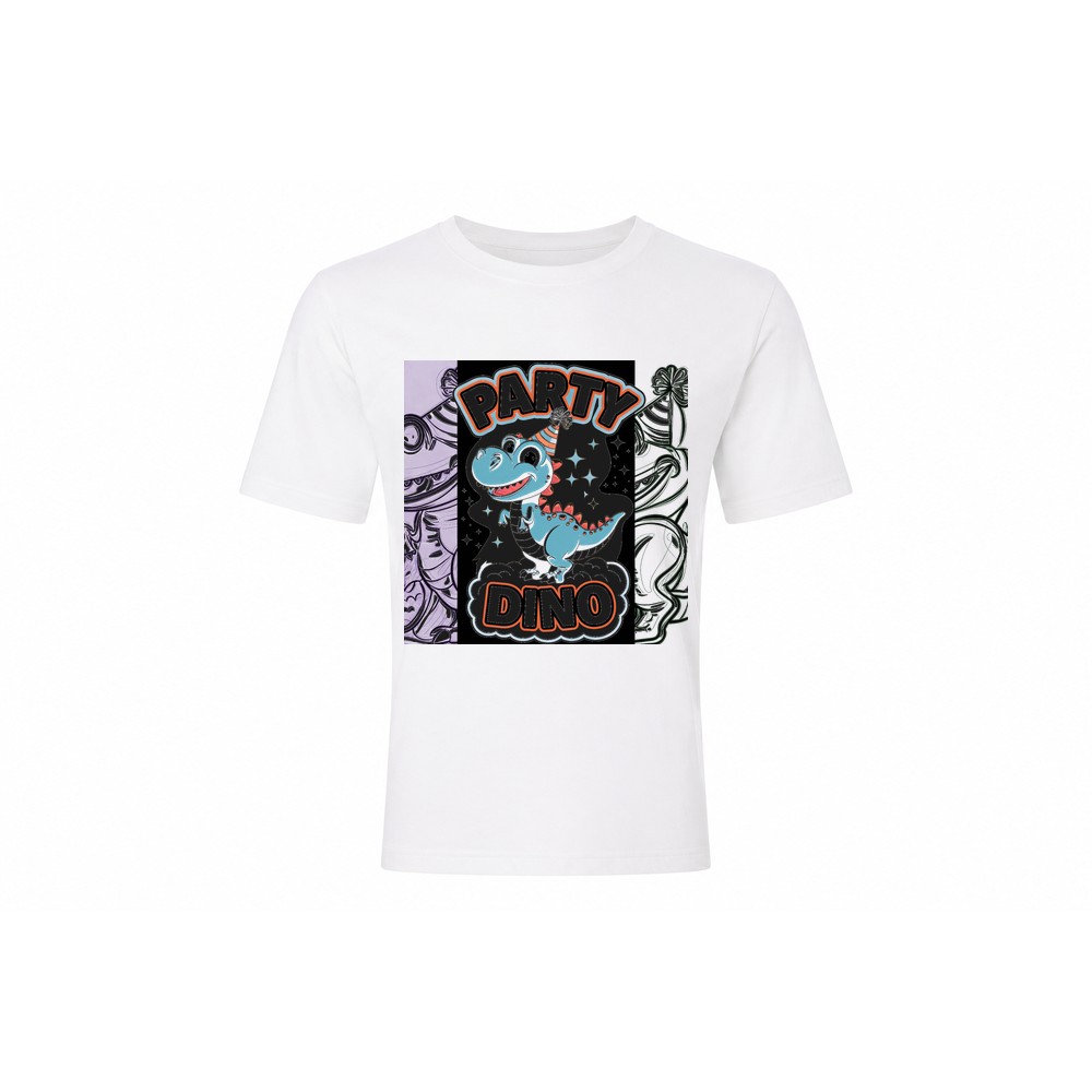 Kids Tee — Party Dino - Afbeelding 2