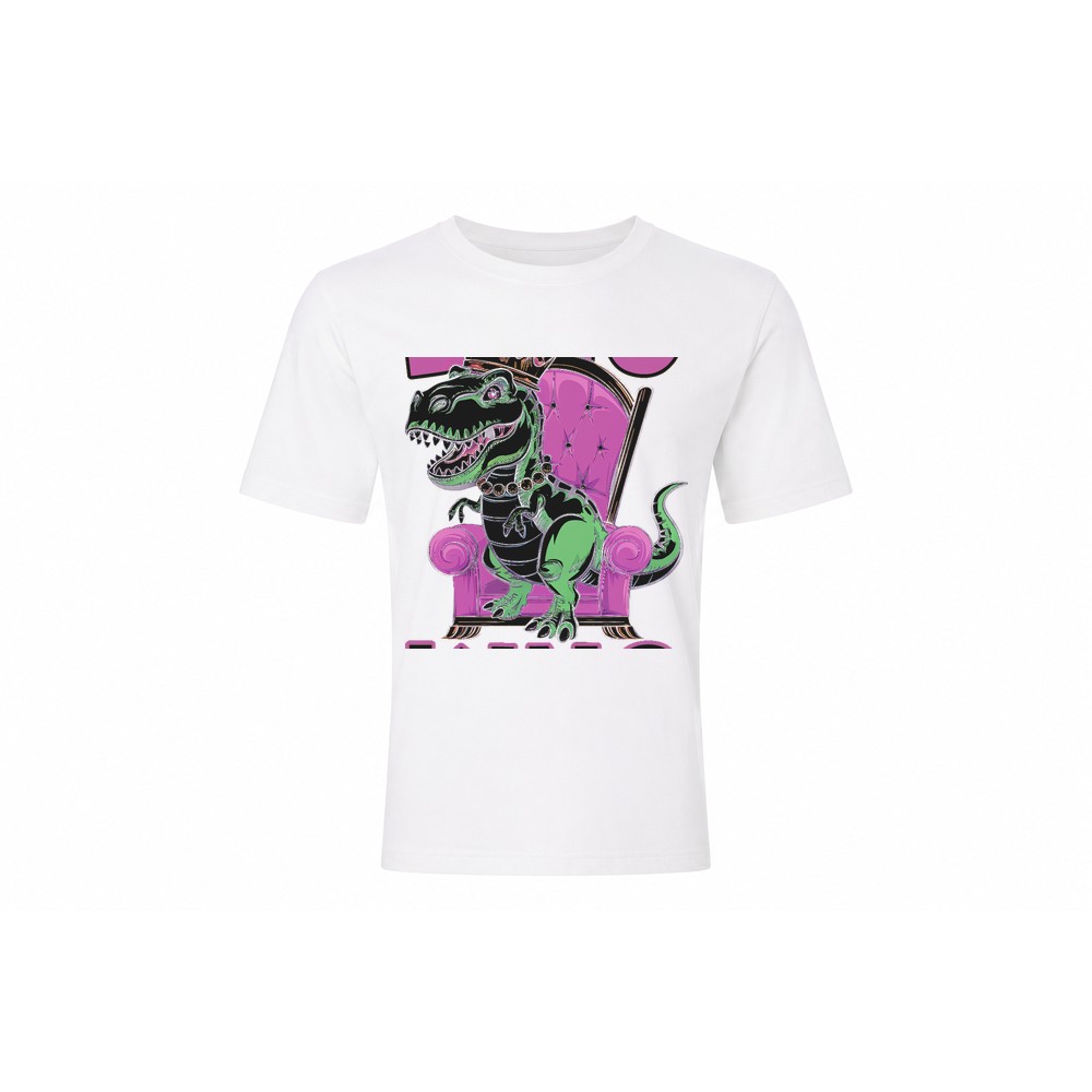 Kids Tee — Dino King - Afbeelding 2