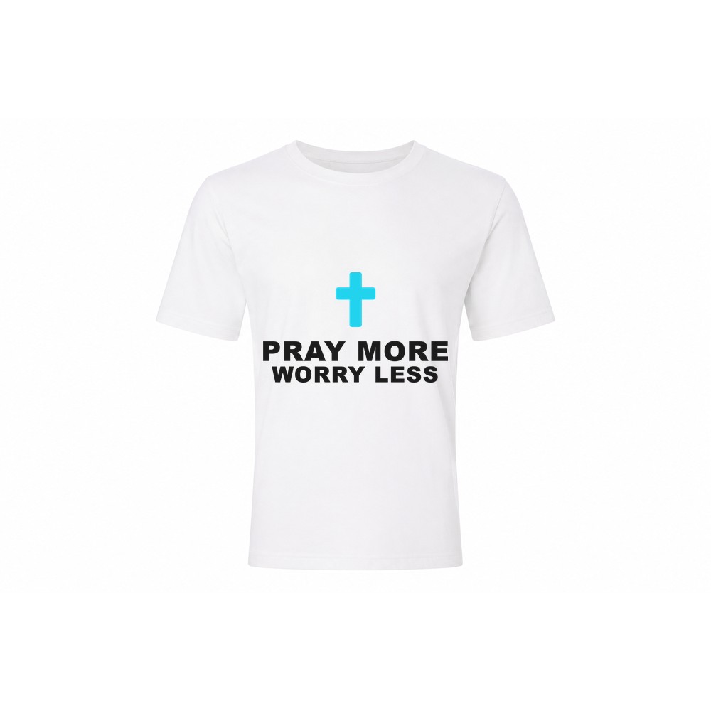 Classic Tee — Pray More Worry Less - Afbeelding 2