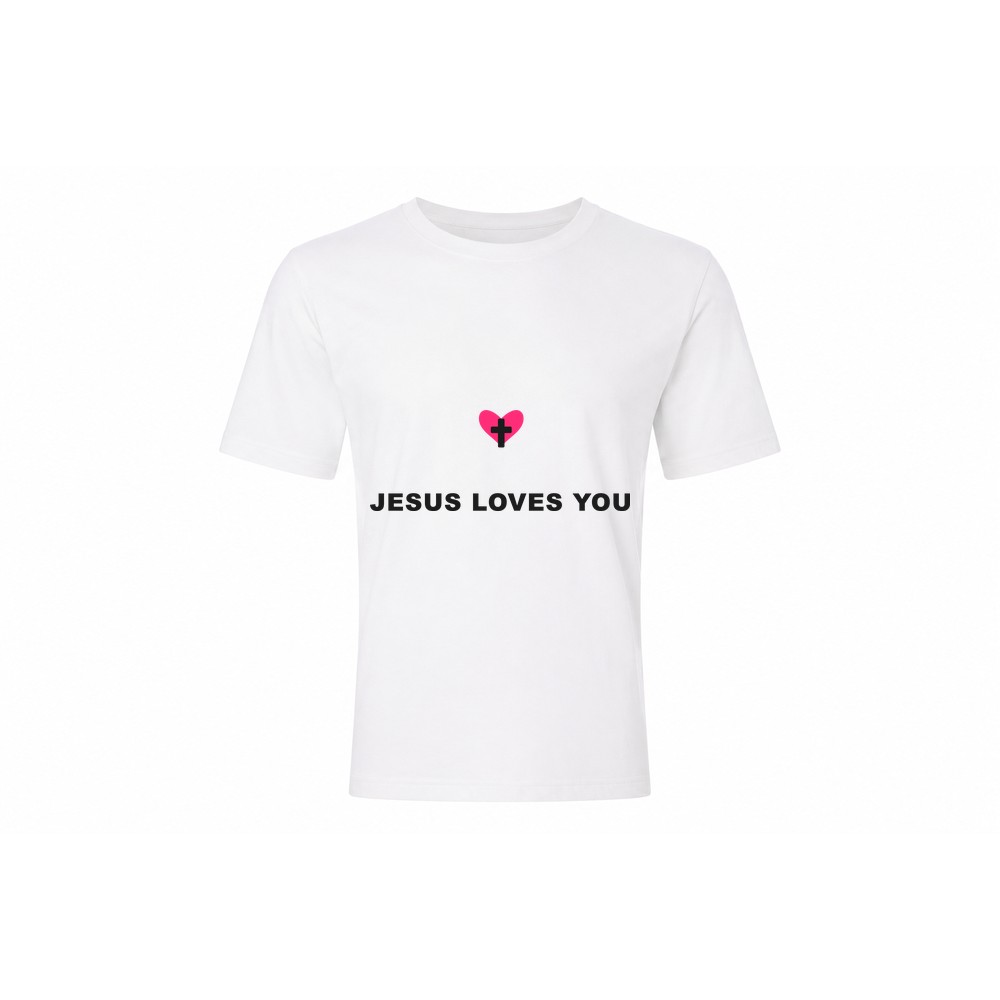 Classic Tee — Jesus Loves You - Afbeelding 2